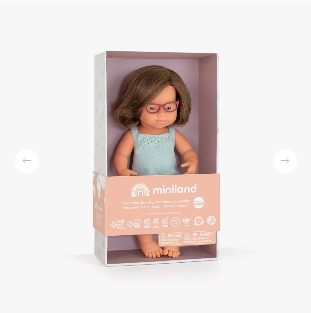 Miniland Diversity Doll - Caucasian Girl with Down Syndrome
