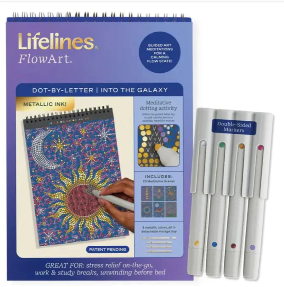 Lifelines FlowArt™ - Dot-By-Letter, Into the Galaxy