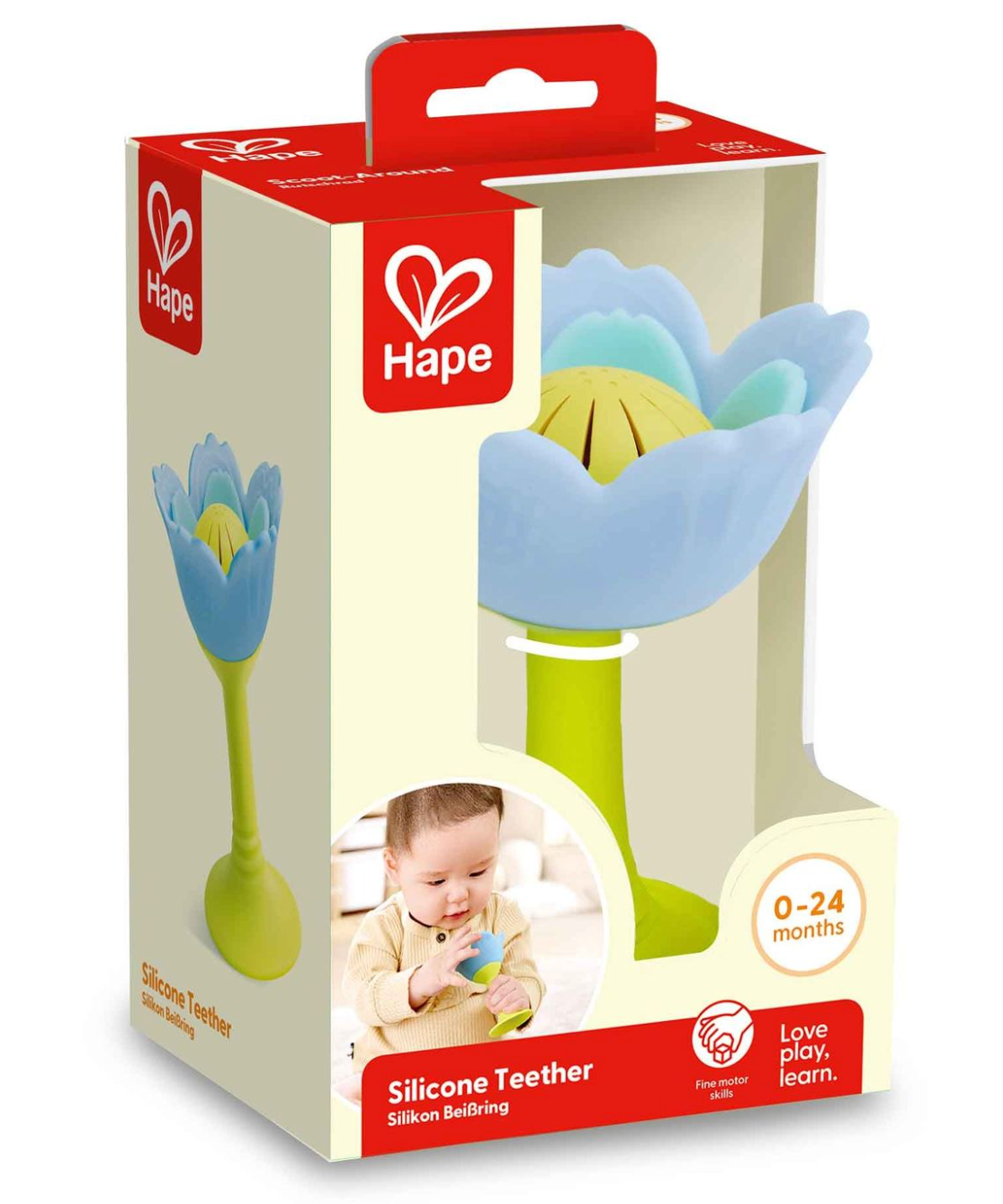Hape Rattle & Teether - Blue