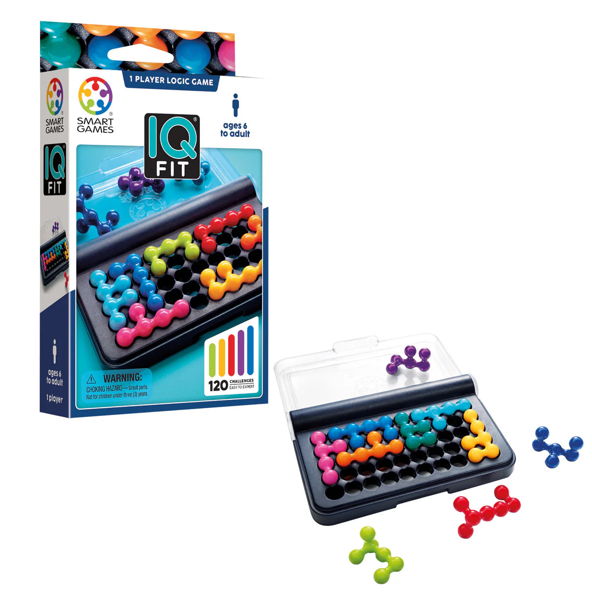 IQ Fit 3D Travel Game with 120 Challenges