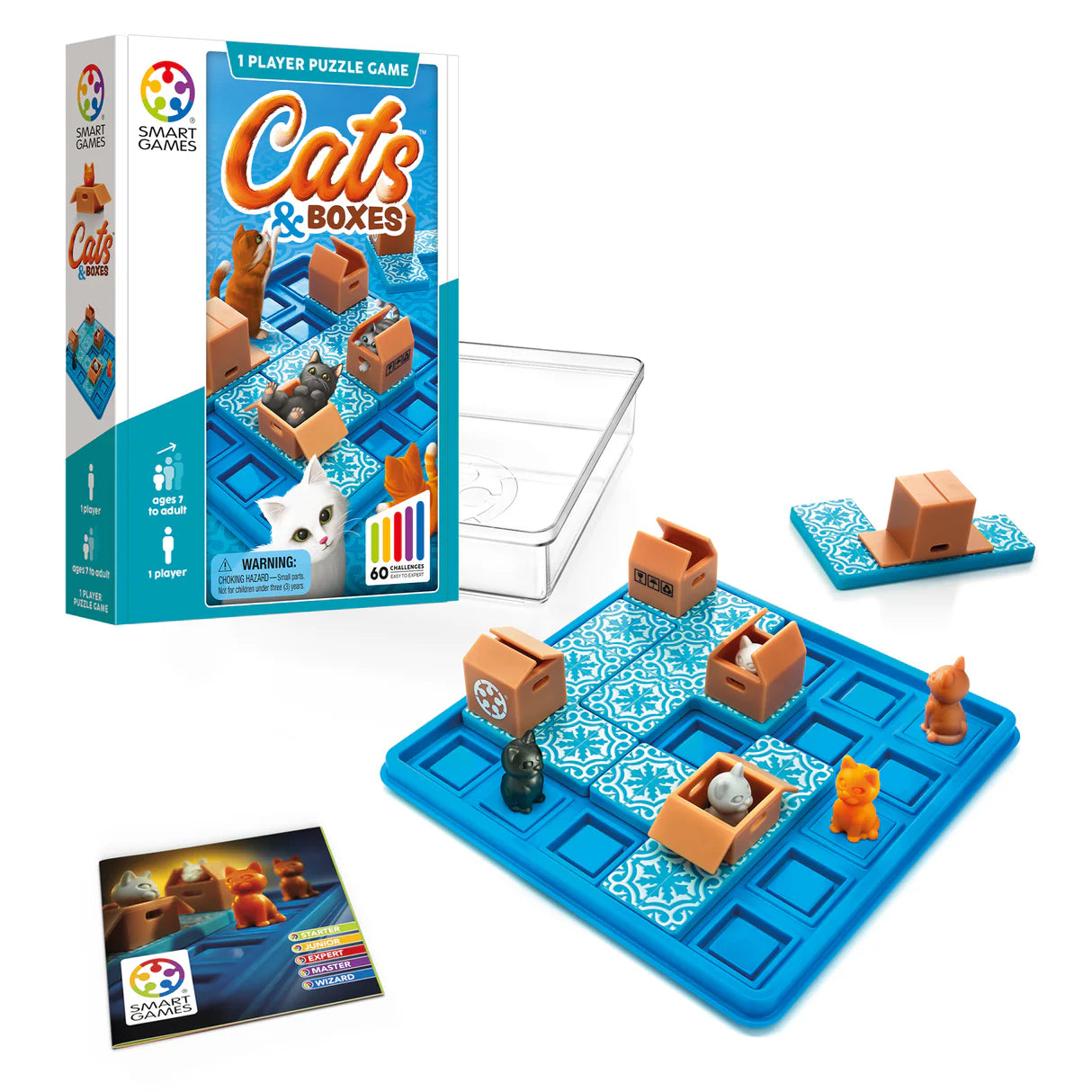 Cats and Boxes Travel Game with 60 Challenges