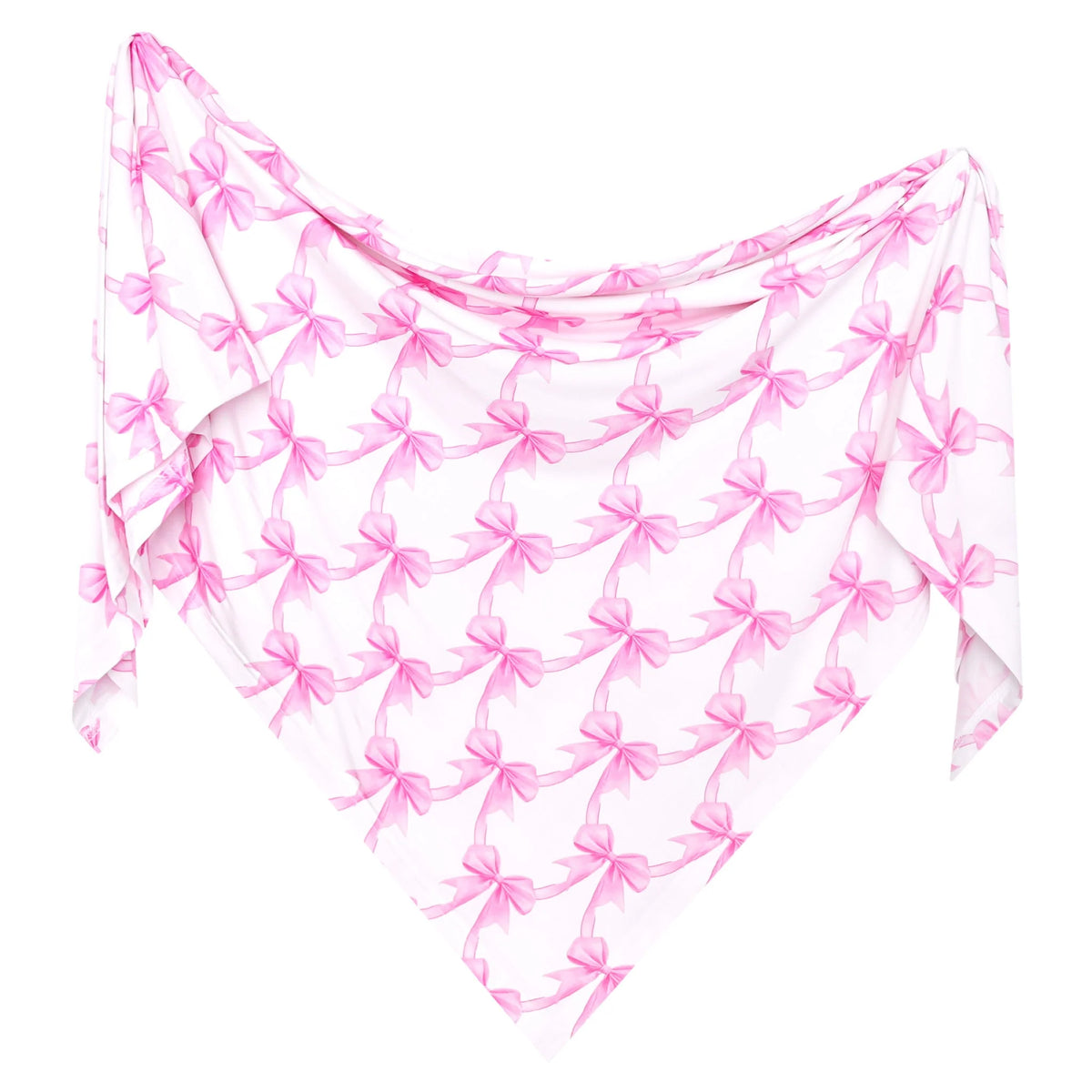 Copper Pearl Bow My Gosh Bamboo Swaddle Blanket