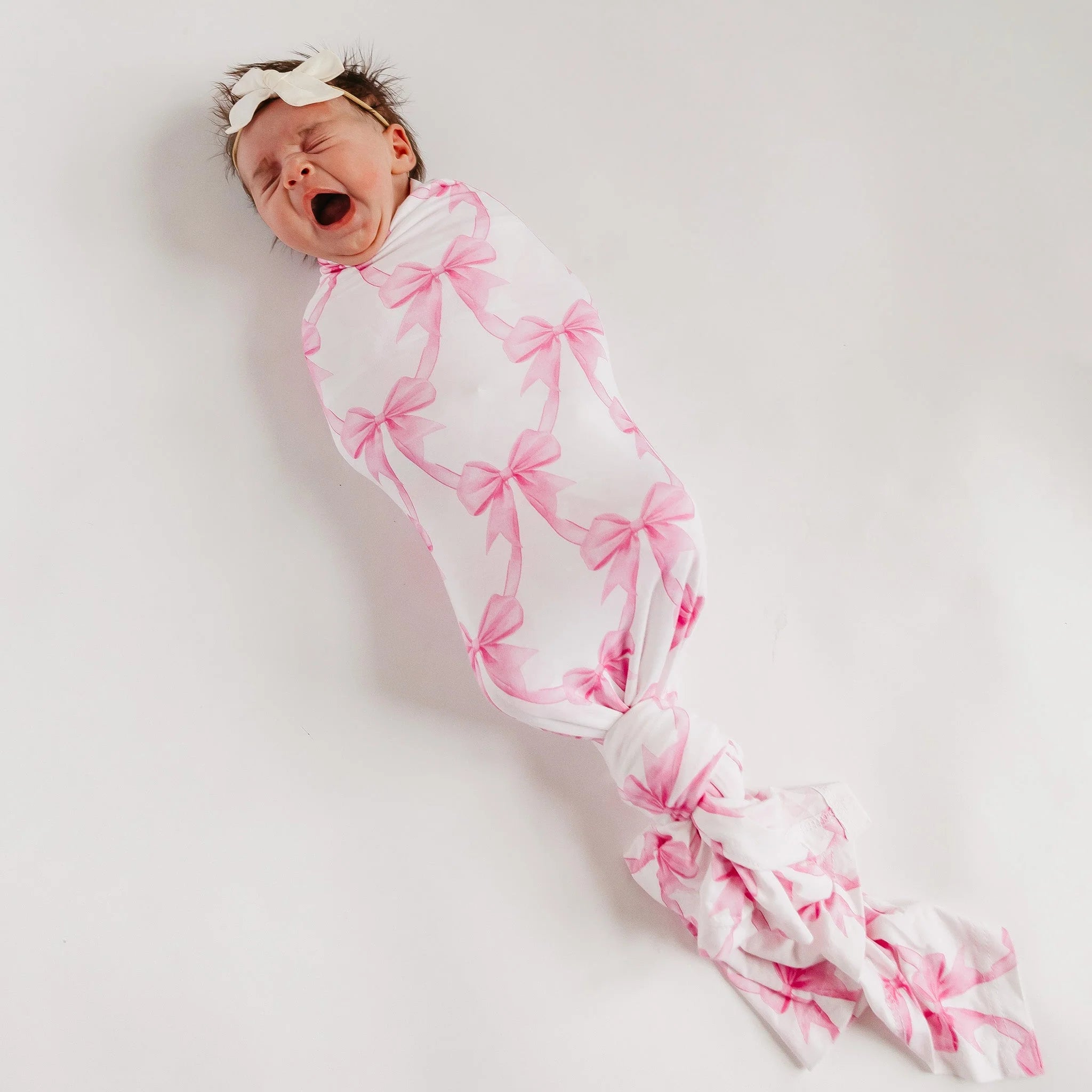 Copper Pearl Bow My Gosh Bamboo Swaddle Blanket