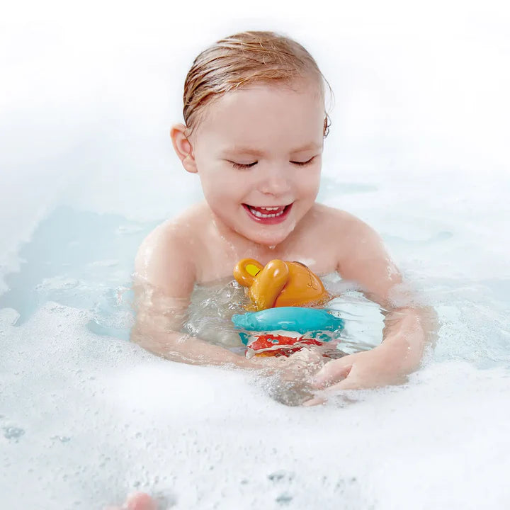 Hape Swimmer Teddy WInd-Up Toy