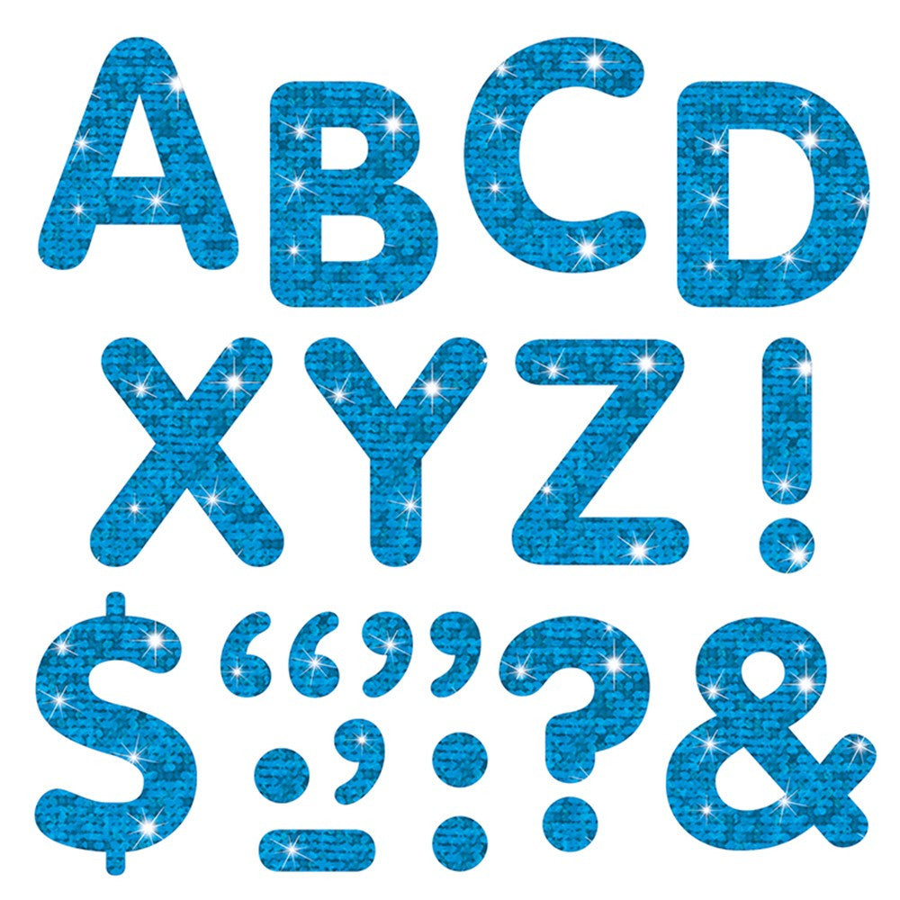 Blue Sparkle 2" Casual Ready Letters