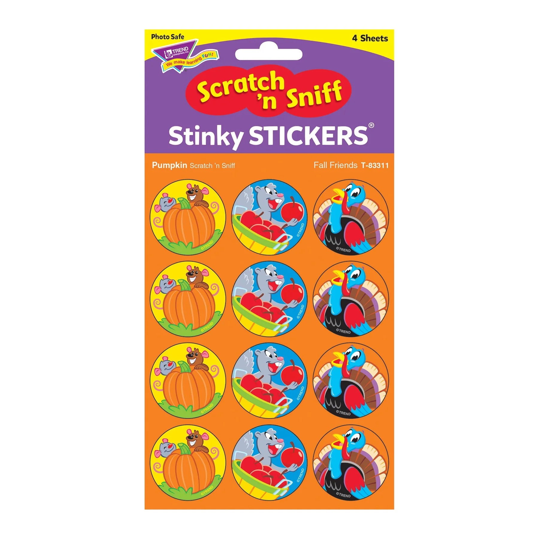Stinky Stickers - Fall Friends/Pumpkin
