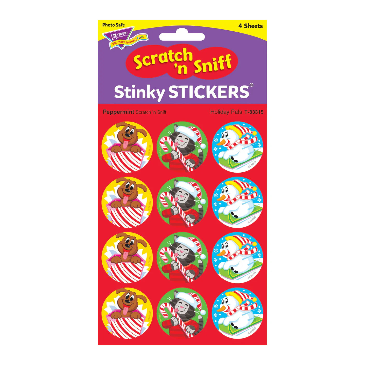 Stinky Stickers - Holiday Pals/Peppermint