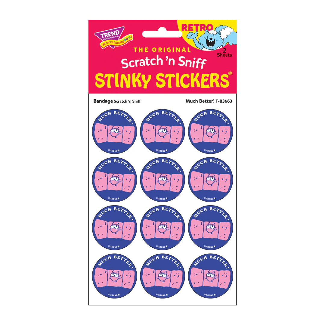 Retro Stinky Stickers - Much Better/Bandage