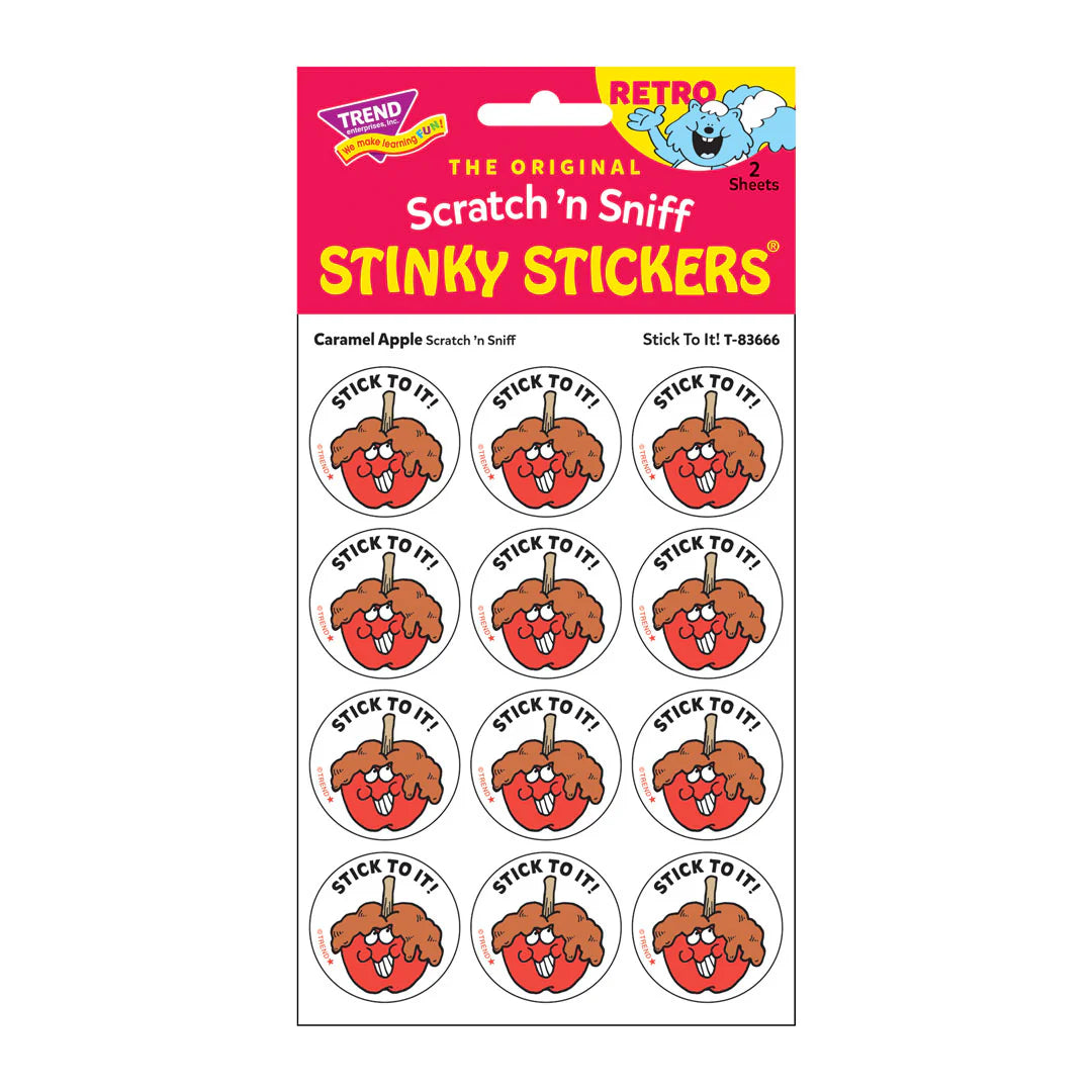 Retro Stinky Stickers - Stick To It/Caramel Apple