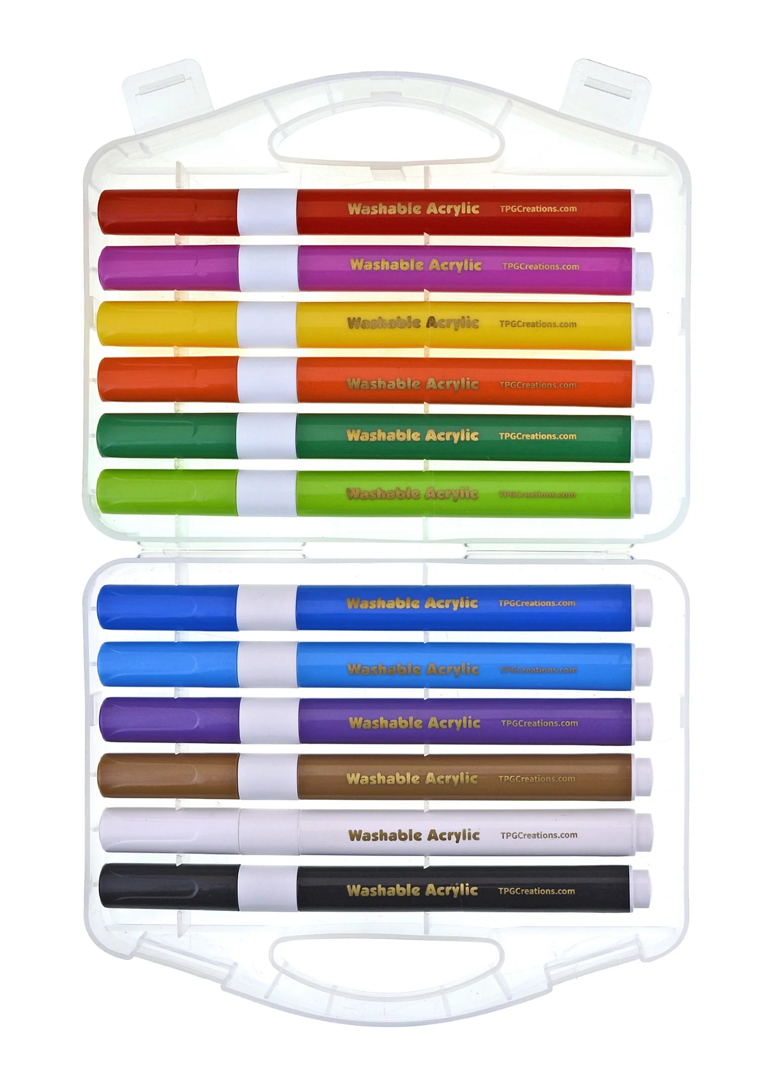 Magic Stix, Washable Acrylic Markers, 12 Pack