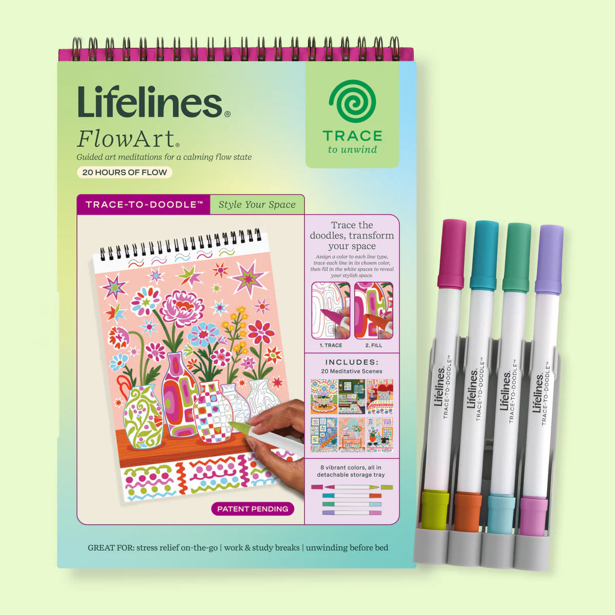Lifelines FlowArt®: Trace-To-Doodle, Style Your Space