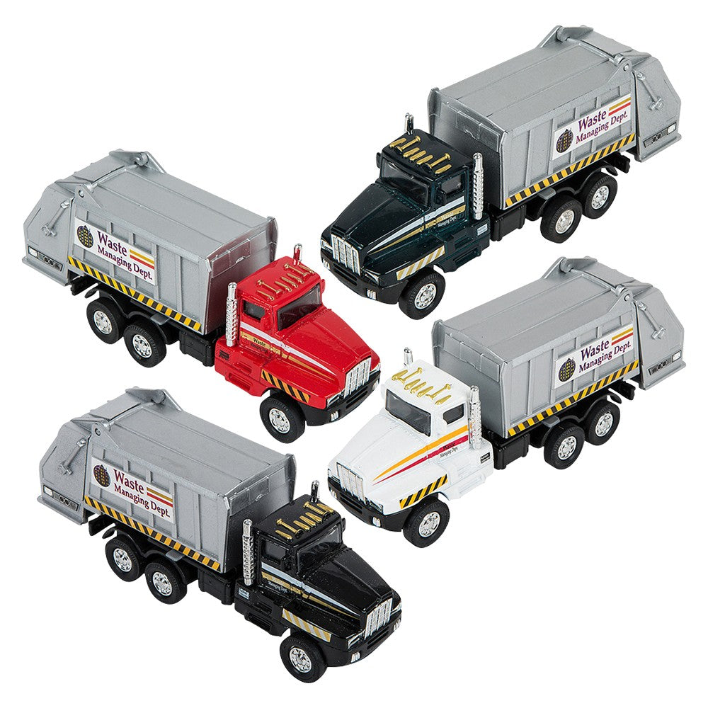 6" Die Cast Pull-Back Sanitation Truck