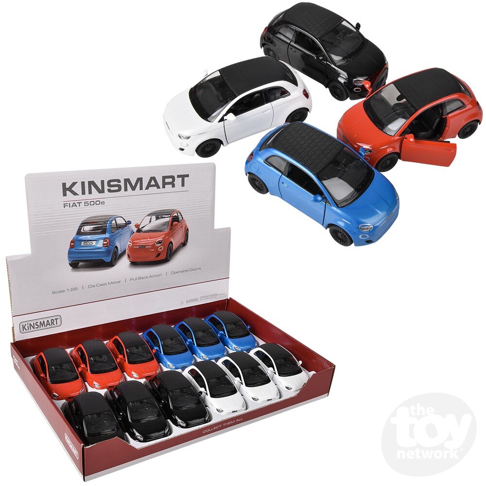 5" Diecast Pull Back Fiat 500e