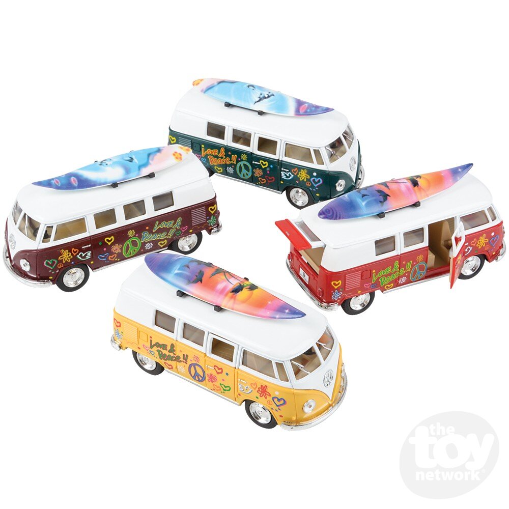 5" Die-Cast VW Bus With Surfboard
