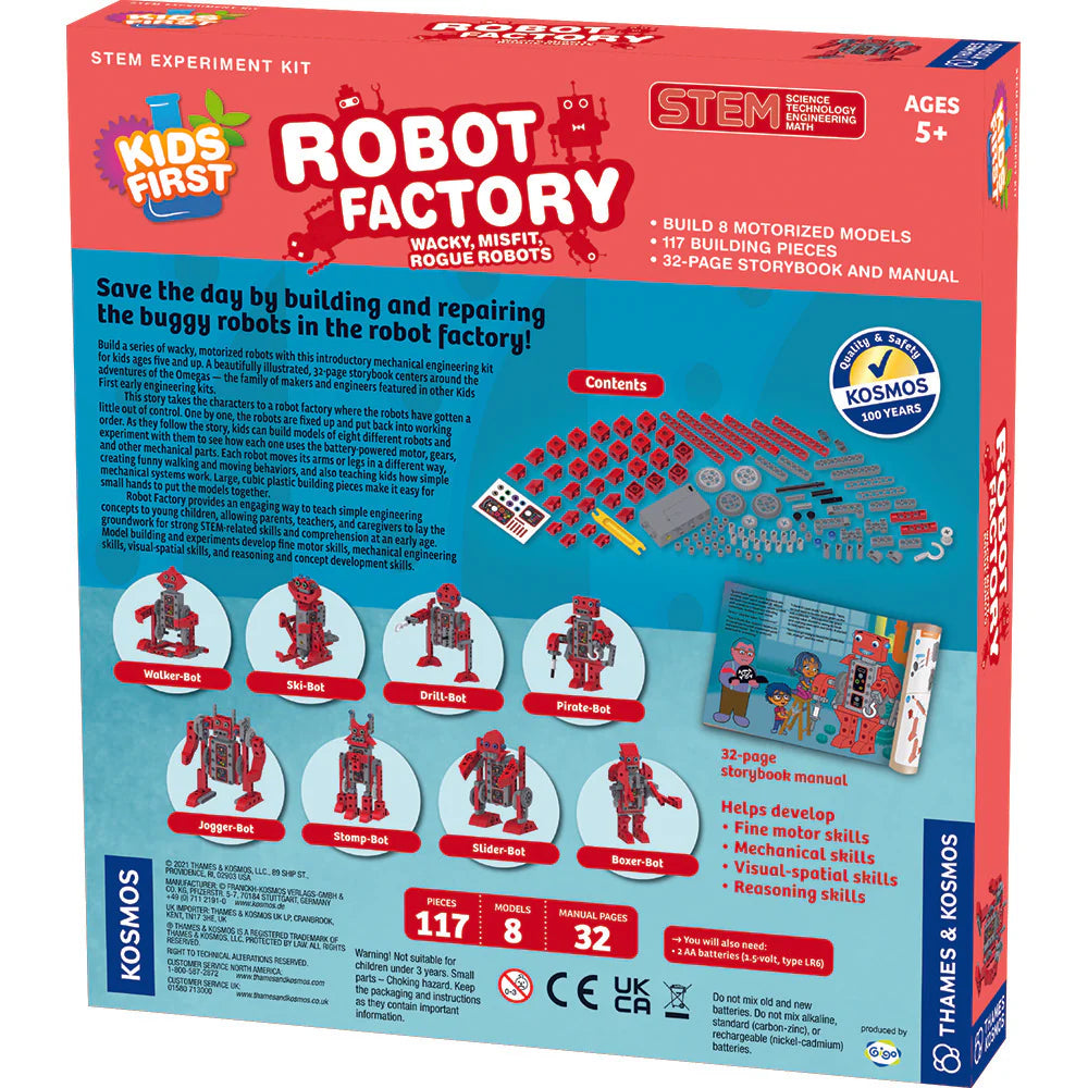 Kids First Robot Factory: Wacky, Misfit, Rogue Robots