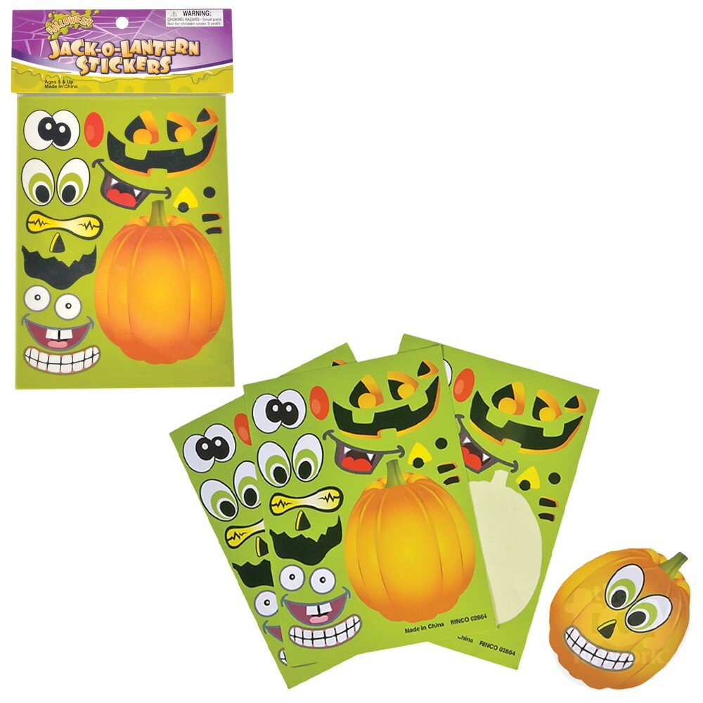 Jack-O-Lantern Sticker Set