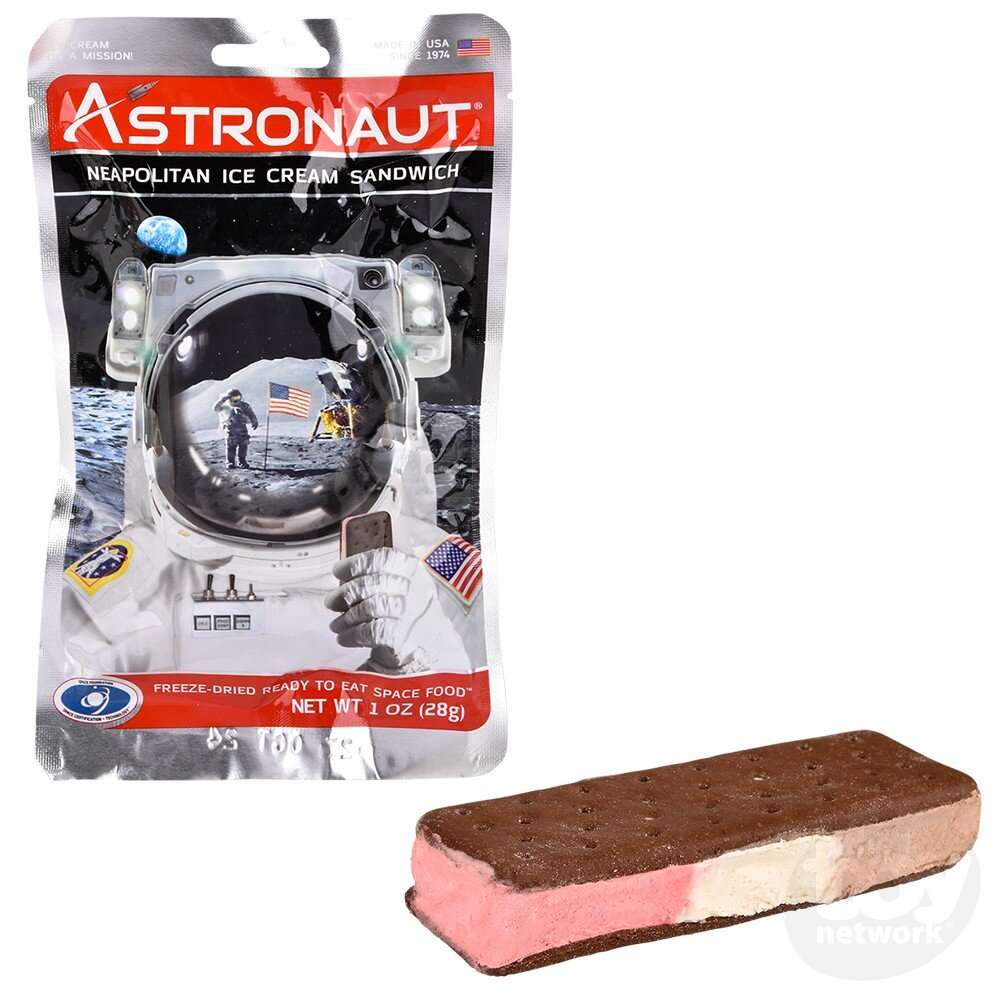 Astronaut Freeze Dried Ice Cream, Neopolitan