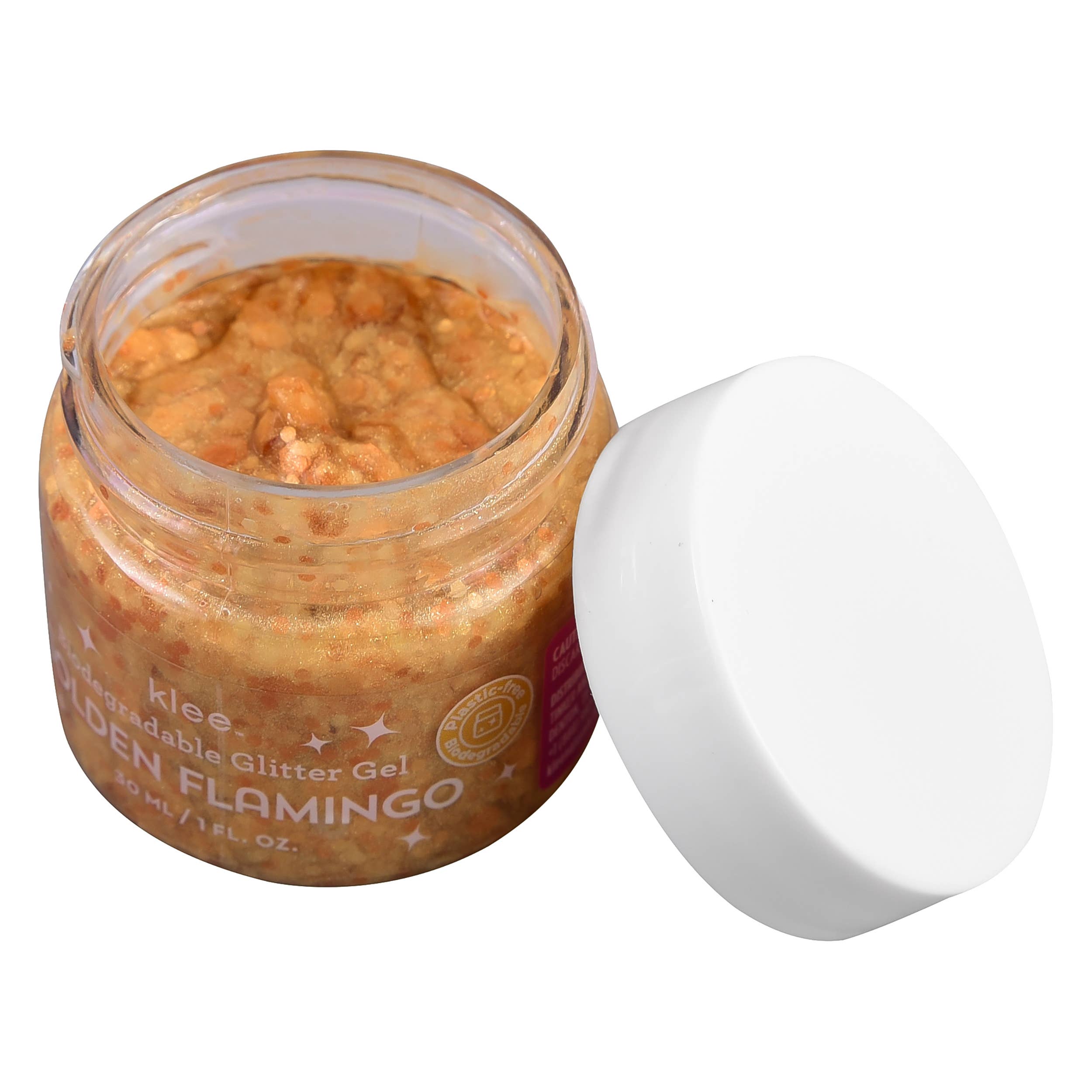 Klee Golden Flamingo Biodegradable Glitter Gel,  1 oz