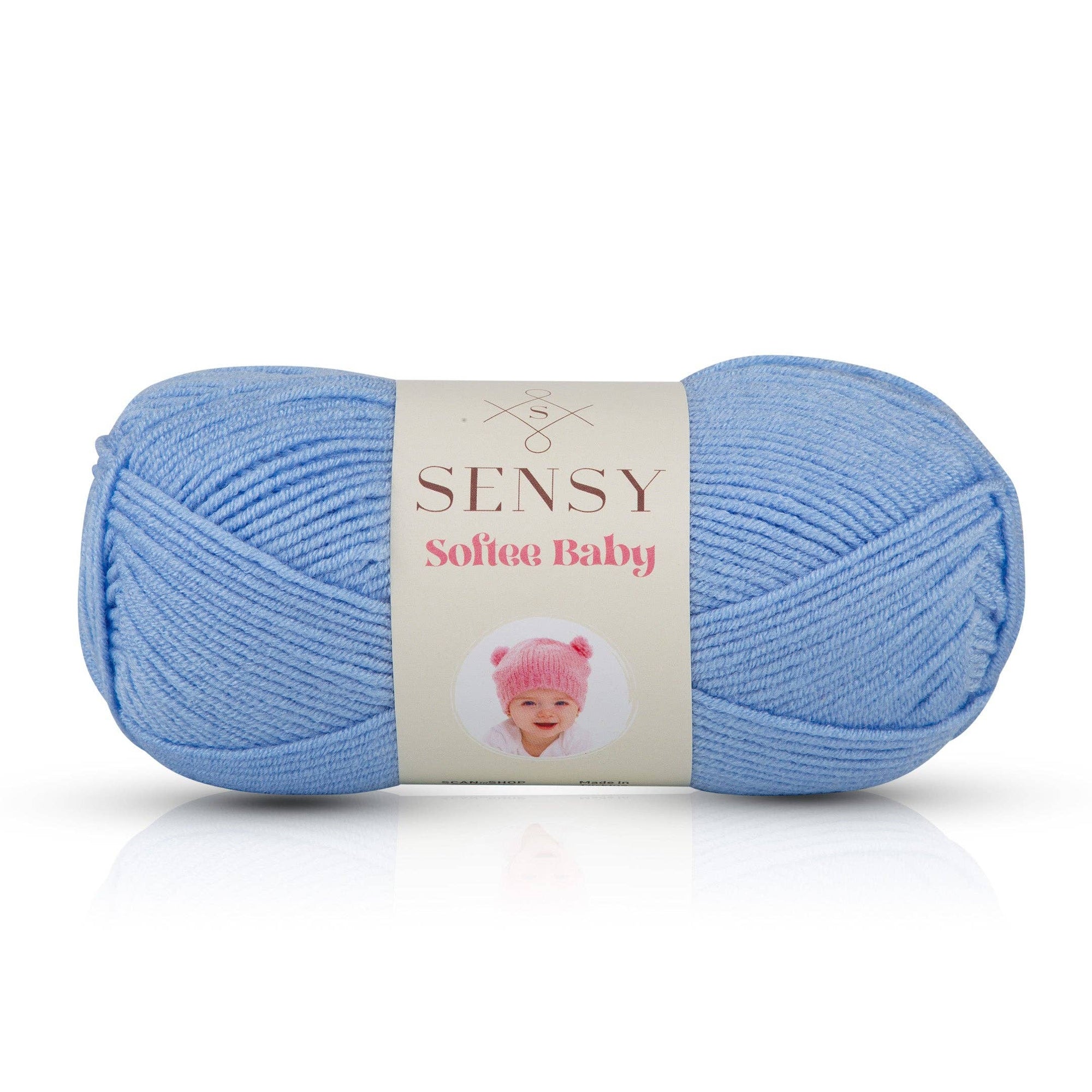 Sensy Softee Baby Yarn, 3.5 oz, 275 Yards, Gauge 3 Light