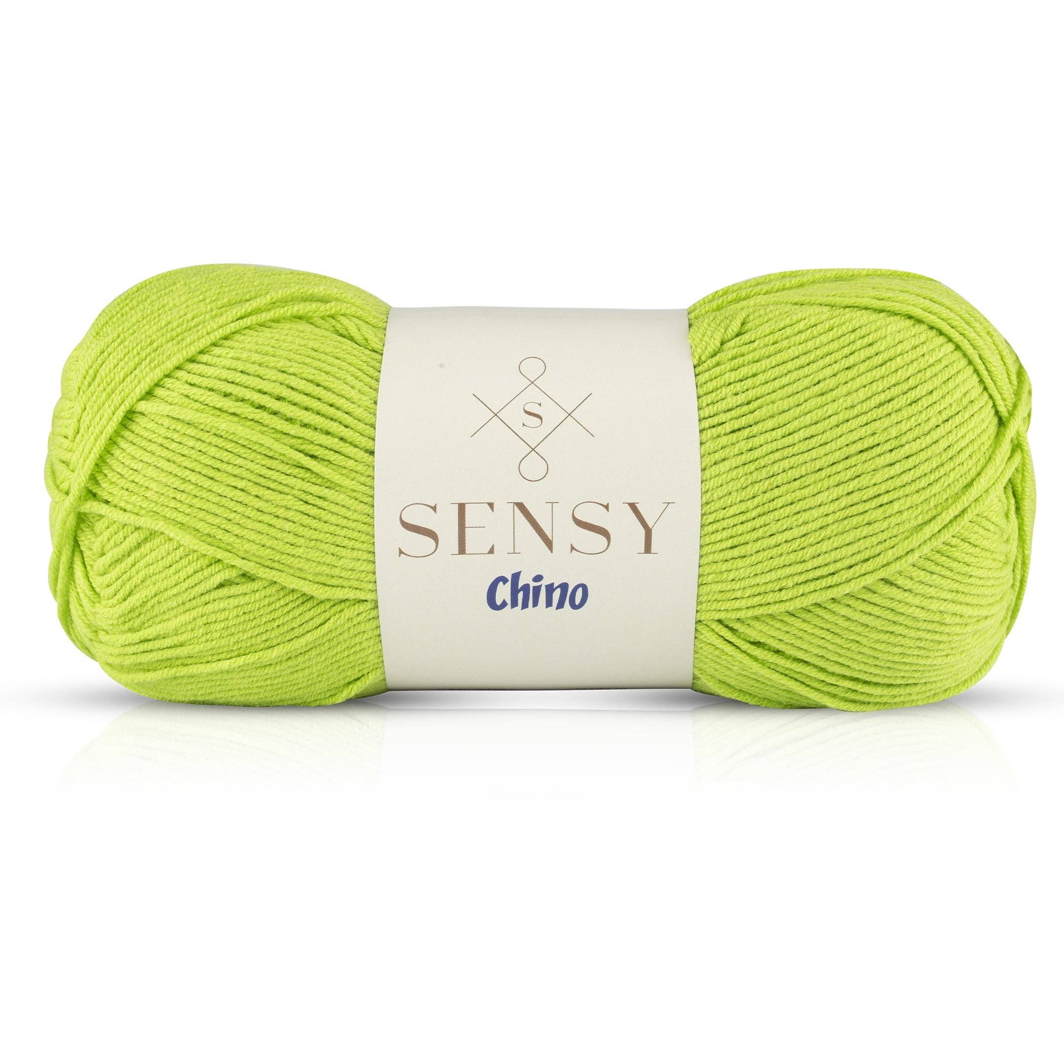 Sensy Chino Soft Cotton Yarn, 3.5 oz, 360 Yards, Gauge 2 Fine