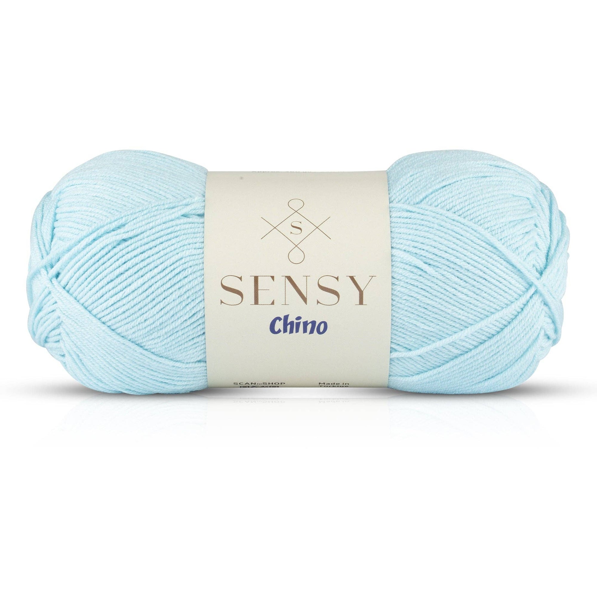 Sensy Chino Soft Cotton Yarn, 3.5 oz, 360 Yards, Gauge 2 Fine