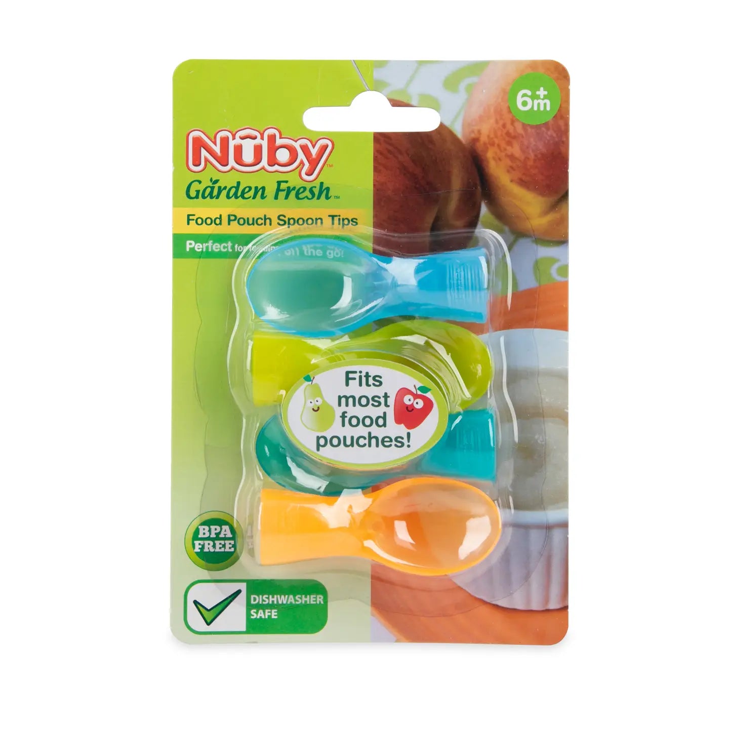 Garden Fresh Food Pouch Spoon Tips, 4 Pack