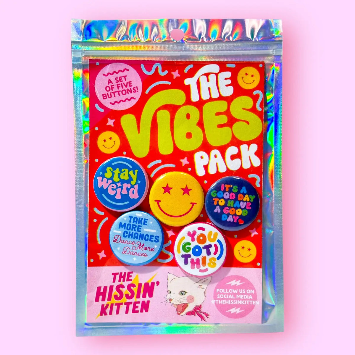 The Vibes Pack Buttons