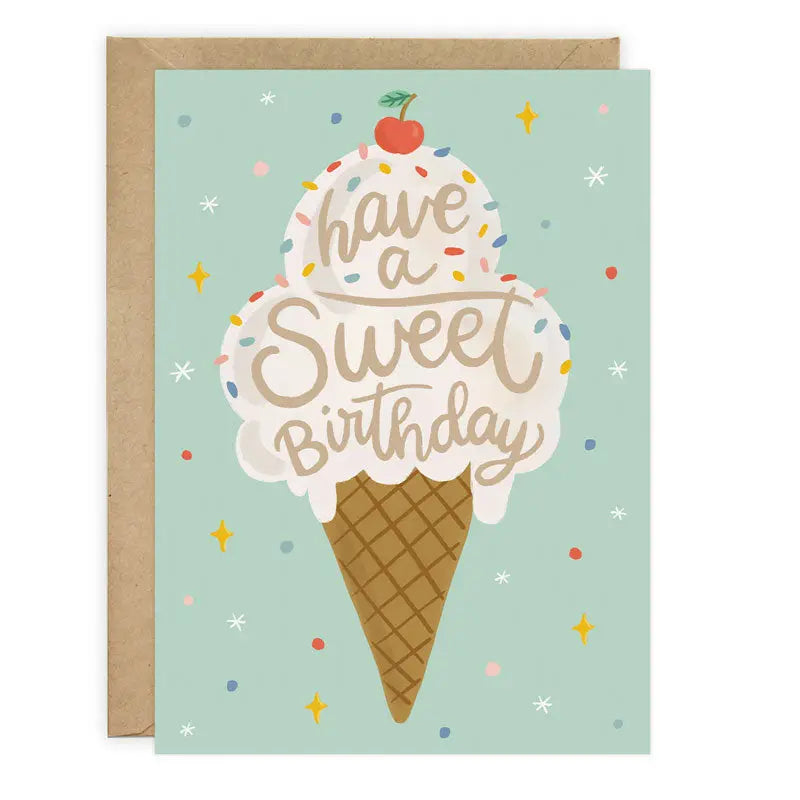 Ice Cream - Birthday Card