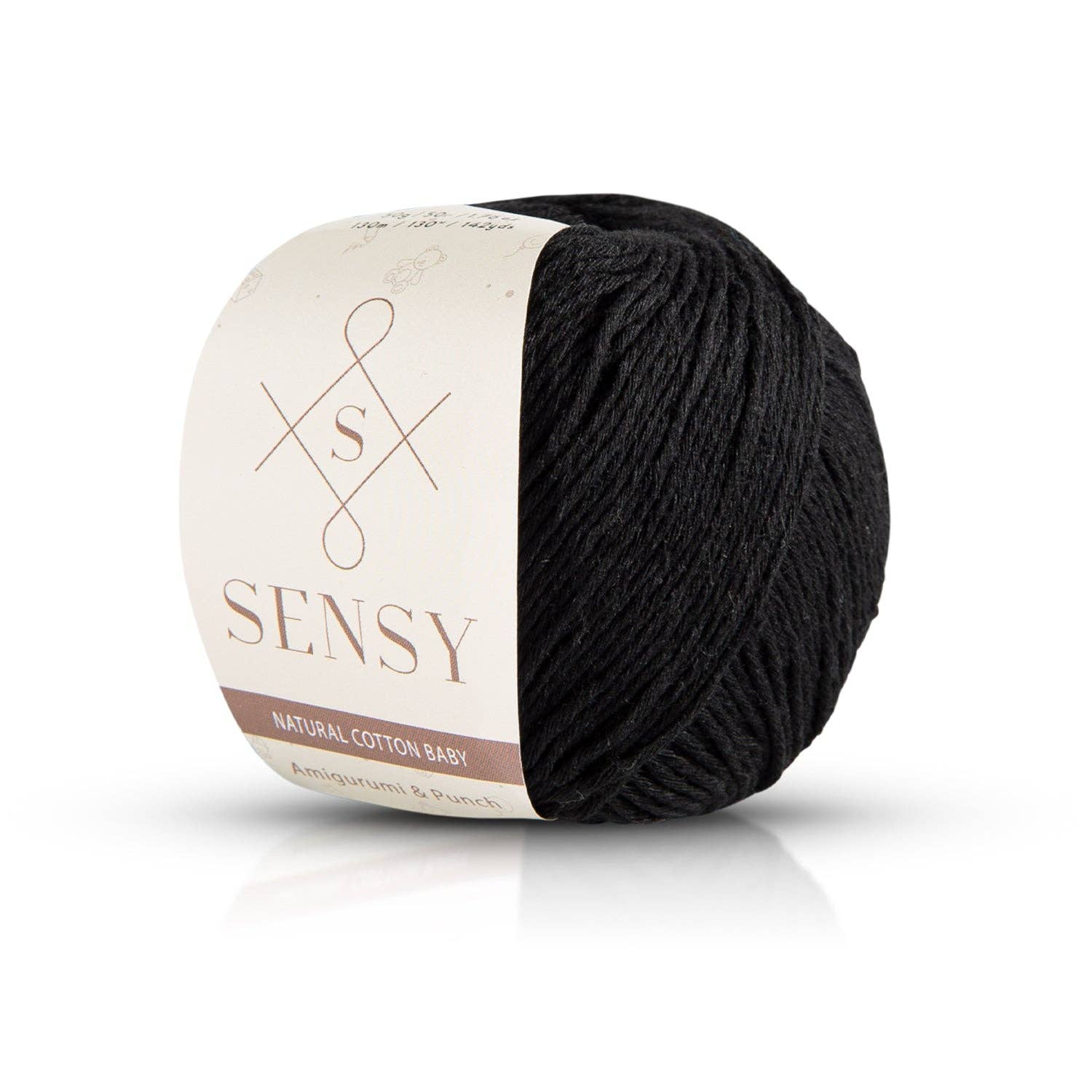 Sensy Premium Natural Baby Cotton 100% Cotton Yarn for Amigurumi Knitting and Crochet