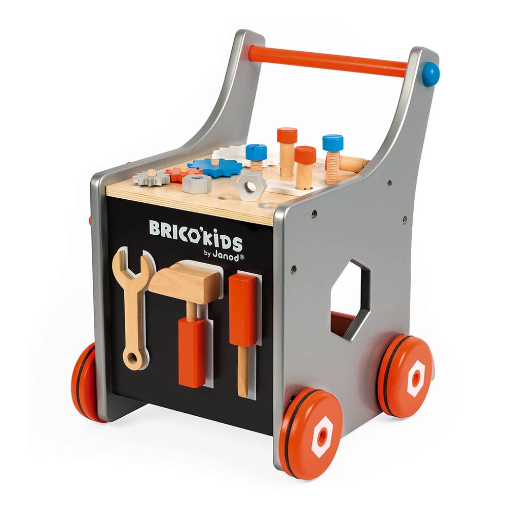 Magnetic Wooden Tool Trolley & Walker