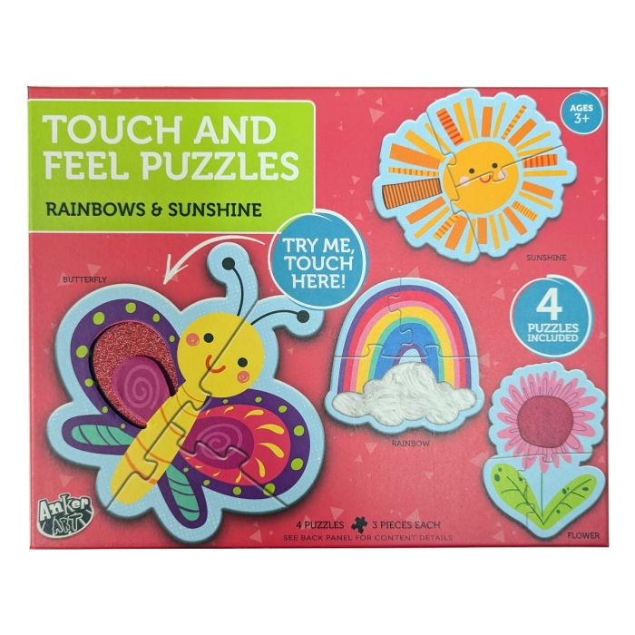 Anker Play Touch and Feel 4-in-1 Rainbows & Sunshine Puzzle