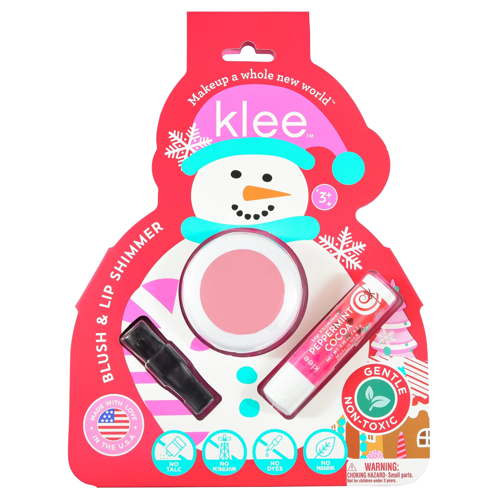 Klee Crystal Glow - Holiday Blush and Lip Shimmer Set