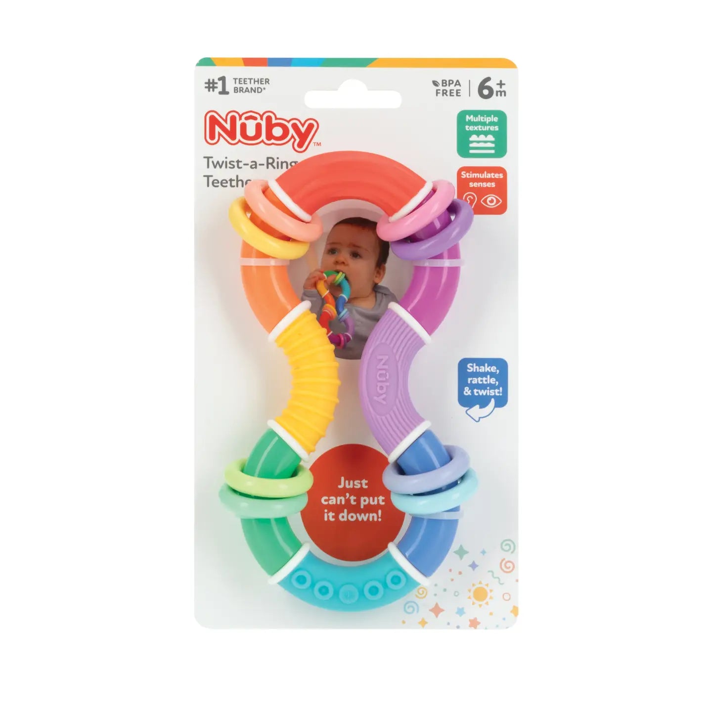 Twista Rattle with Rings Teether