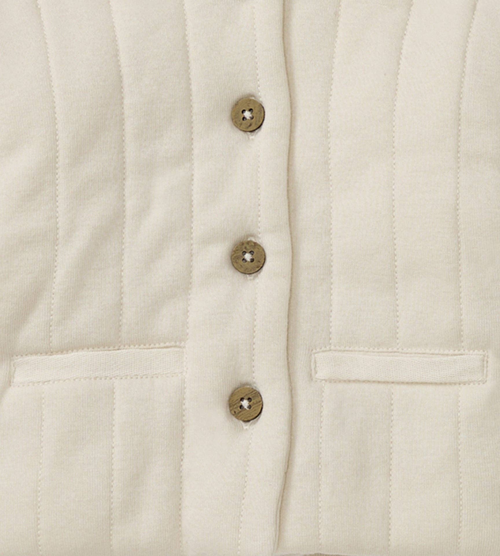 Burt's Bees Organic Cotton Quilted Baby Jacket - Oat