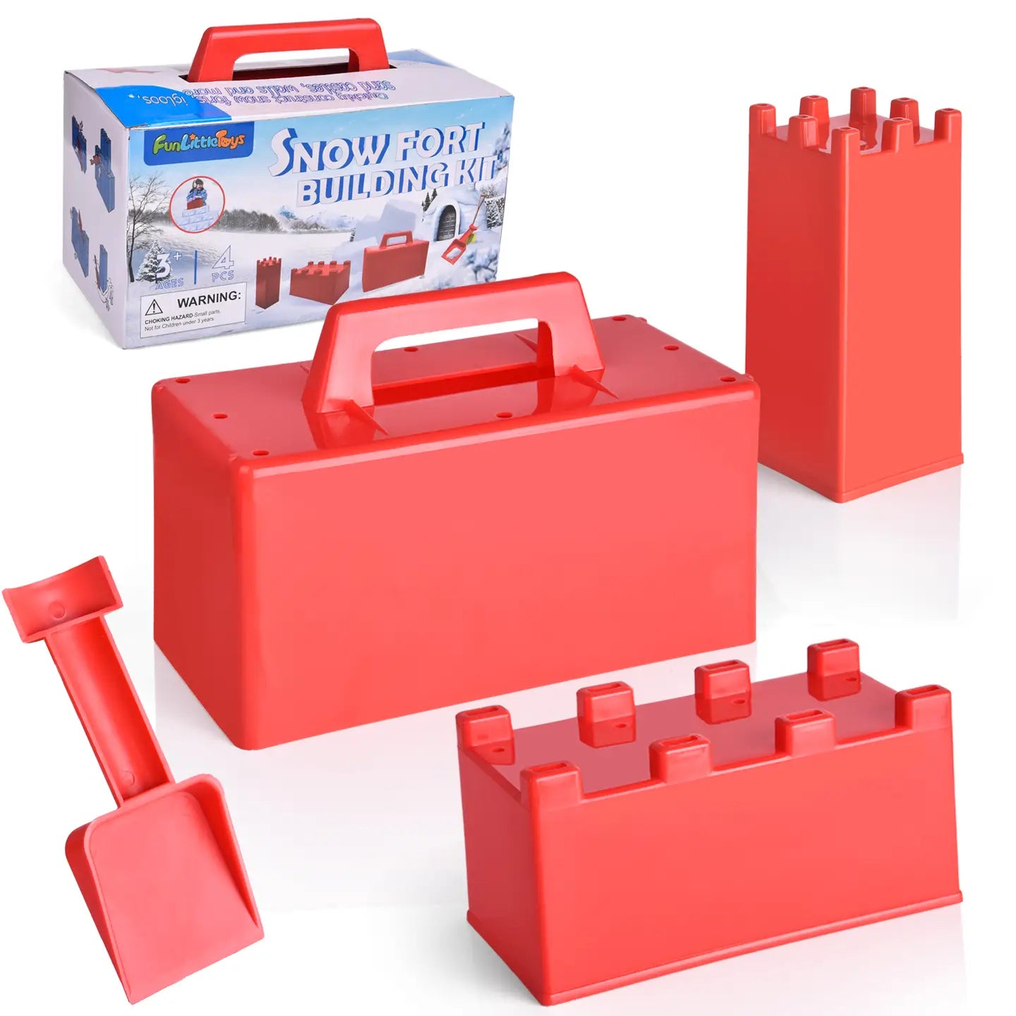 4 PC SNOW FORT BUILDING BLOCKS – The Fun Company
