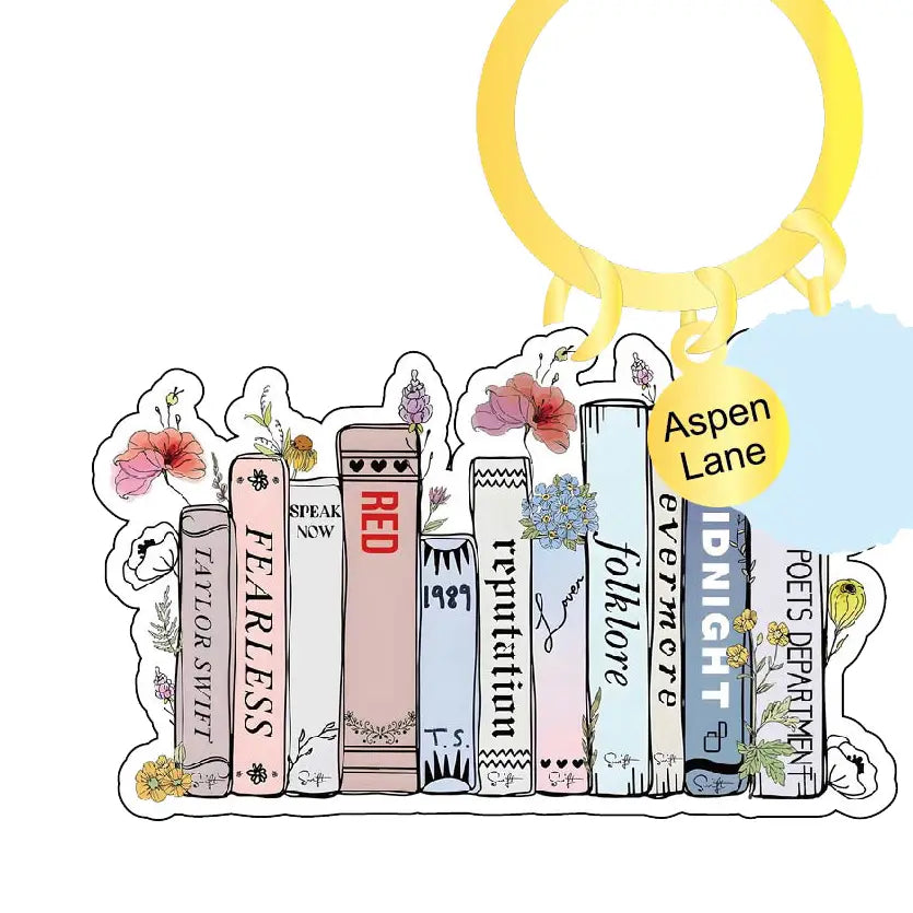 Taylor Swift Keychain and Backpack Charm w/ Pom