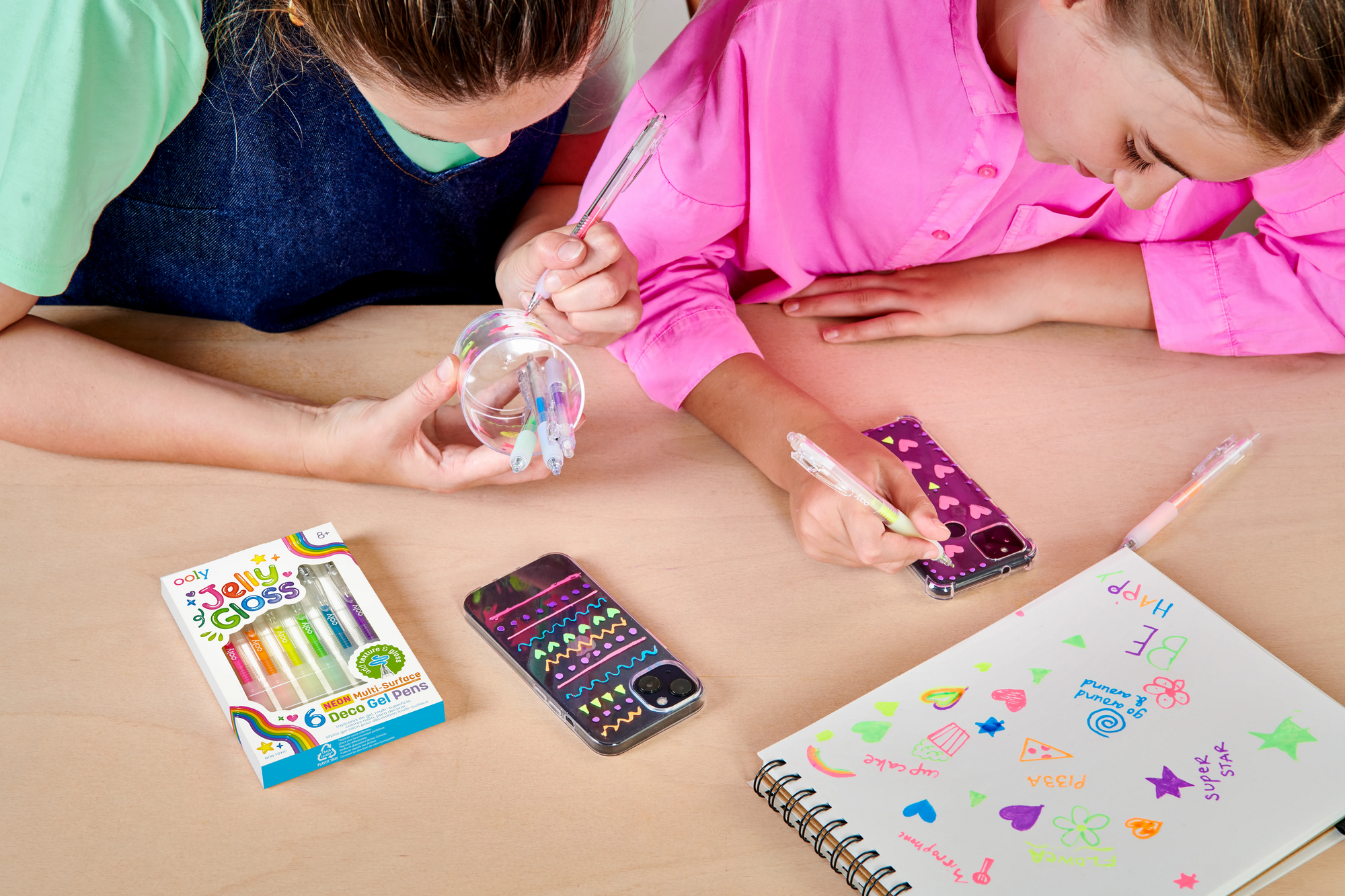 Ooly Jelly Gloss Neon Multi-Surface Deco Gel Pens