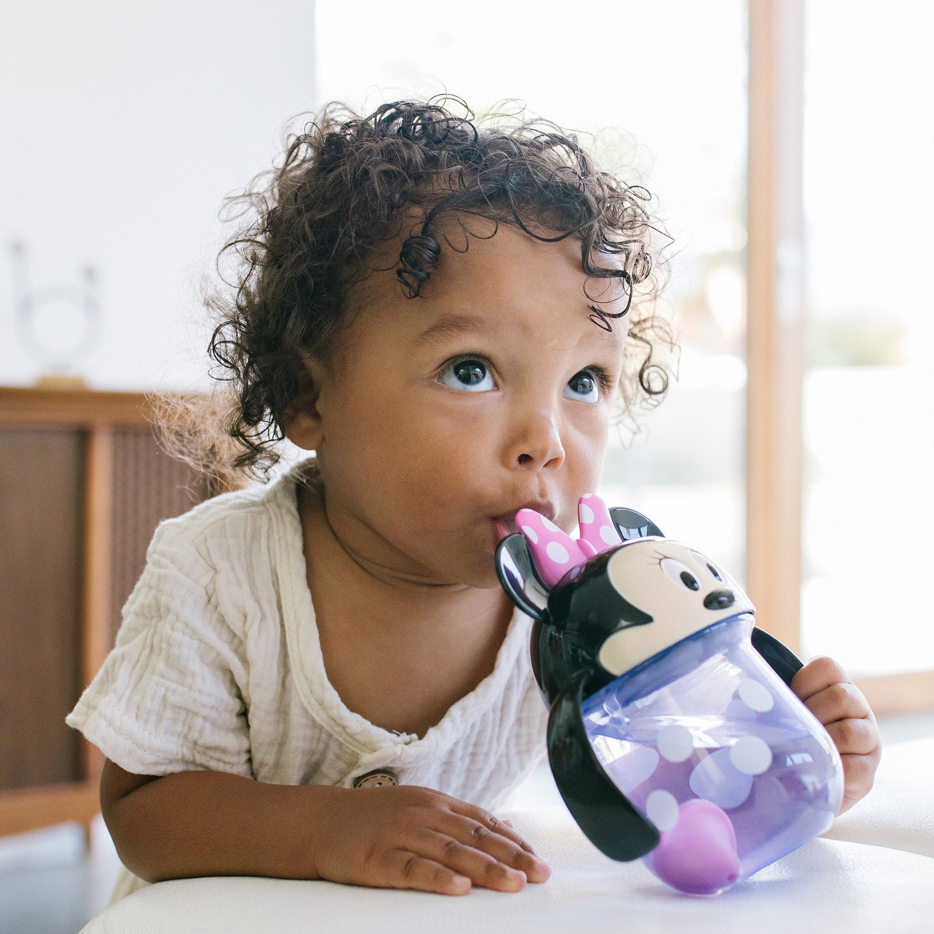 Minnie Mouse Weighted Straw Trainer Cup, 7 Oz