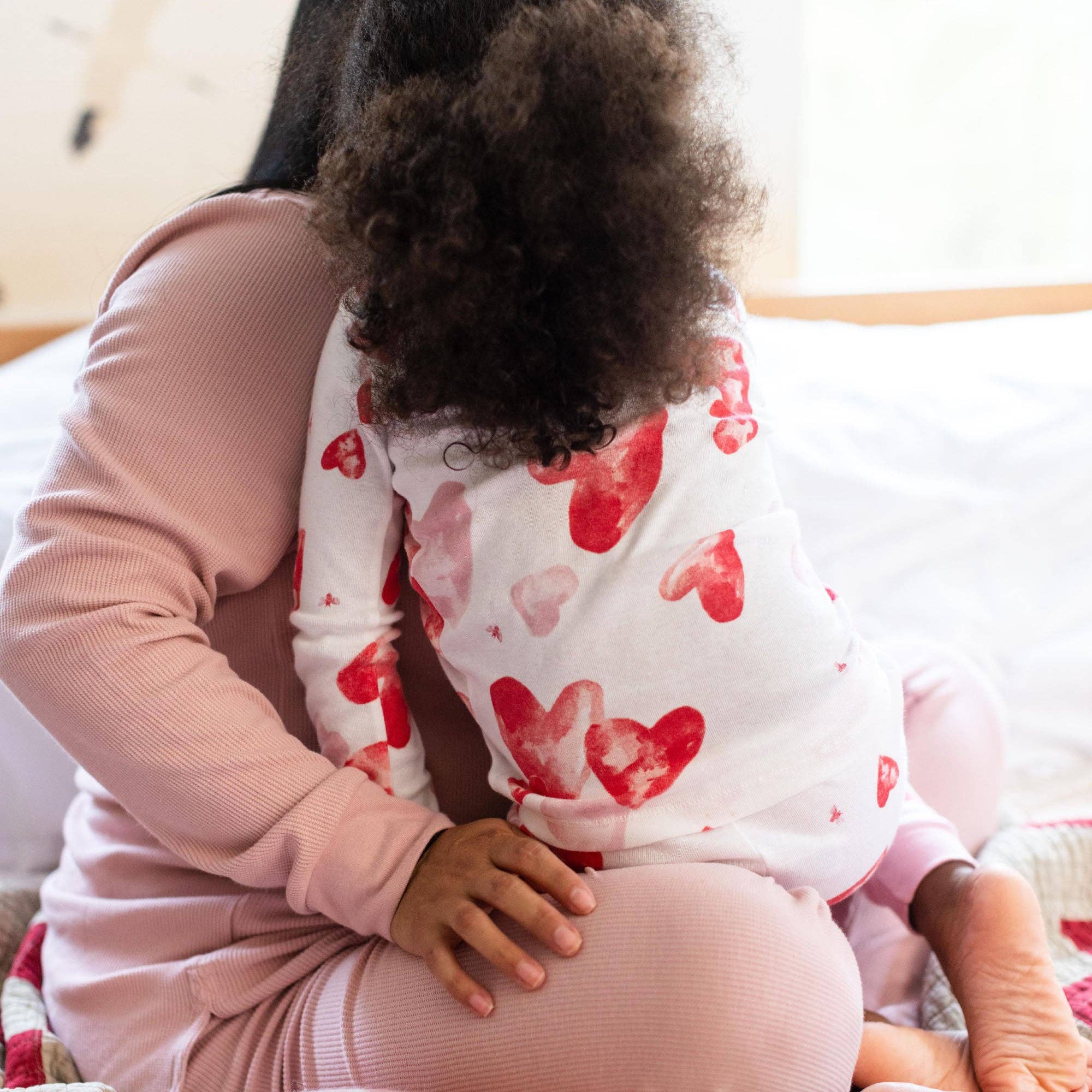 Burt's Bees Organic Cotton I Heart You Two-Piece Toddler Pajamas
