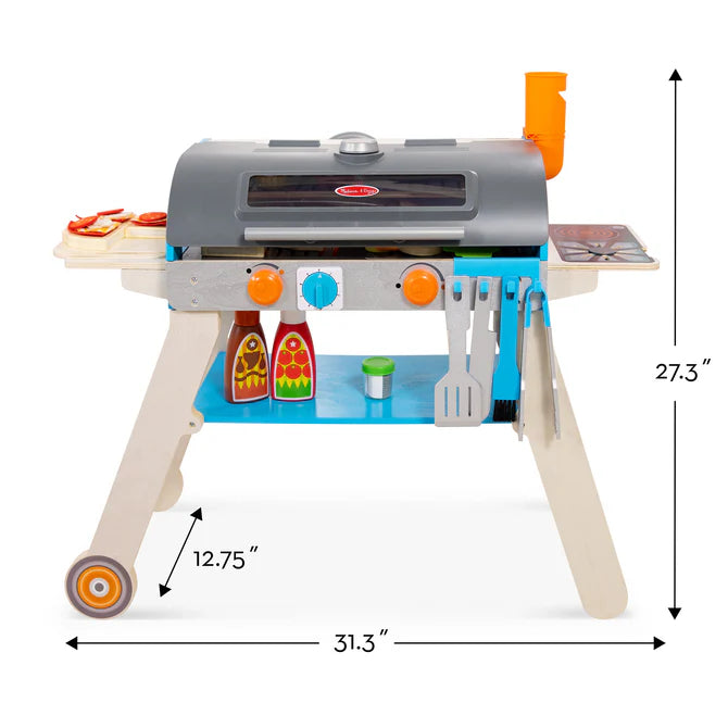 Melissa & Doug Deluxe Grill & Pizza Oven Playset