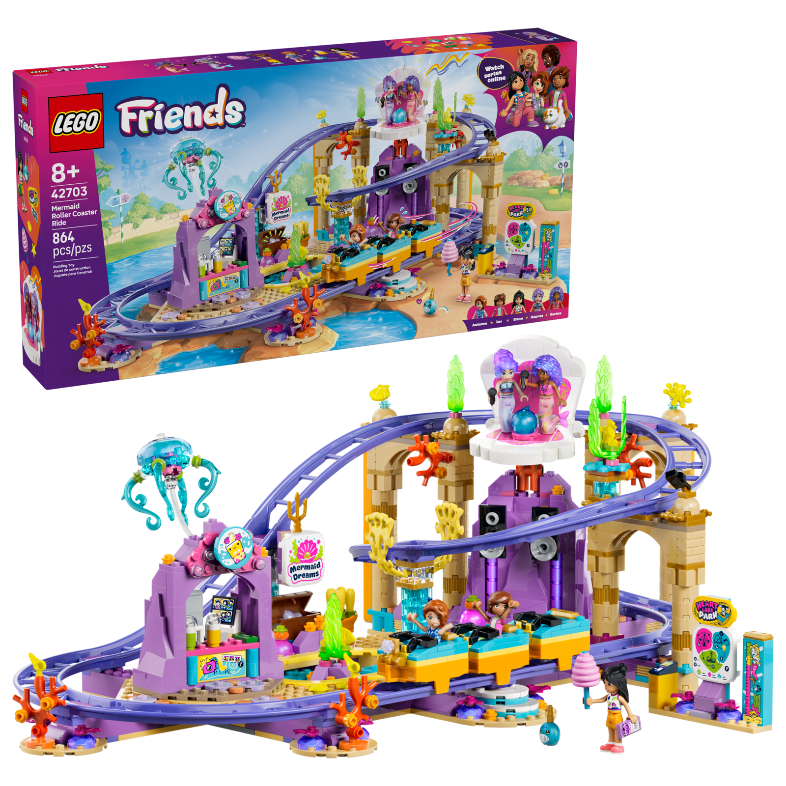LEGO Friends Mermaid Roller Coaster Ride
