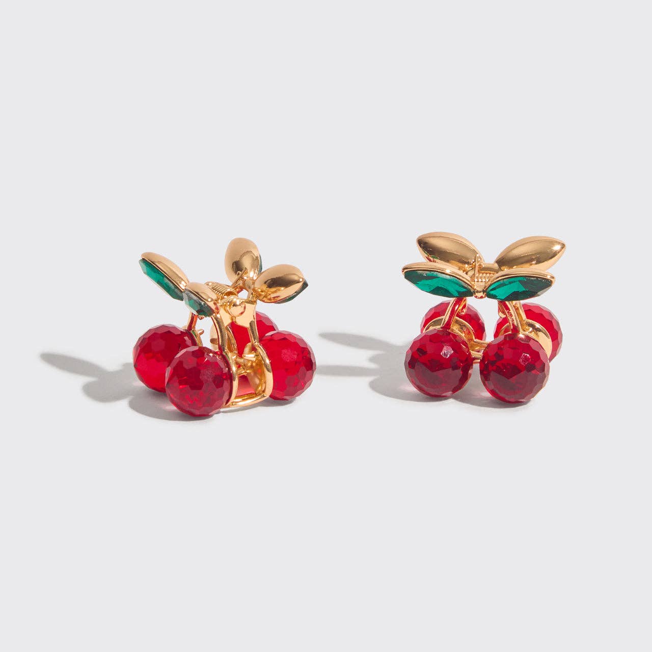 Kitsch Cherry Mini Rhinestone Claw Clips 2pc Set