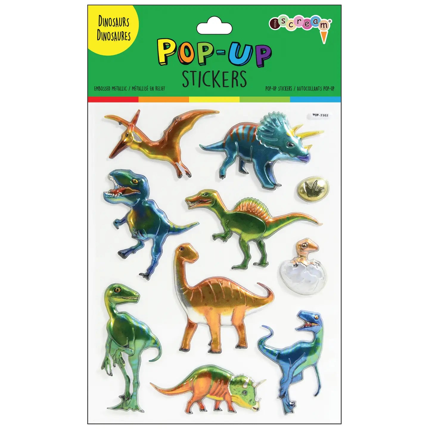 Dinosuar Pop Up Stickers