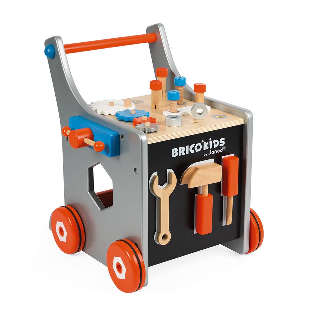 Magnetic Wooden Tool Trolley & Walker