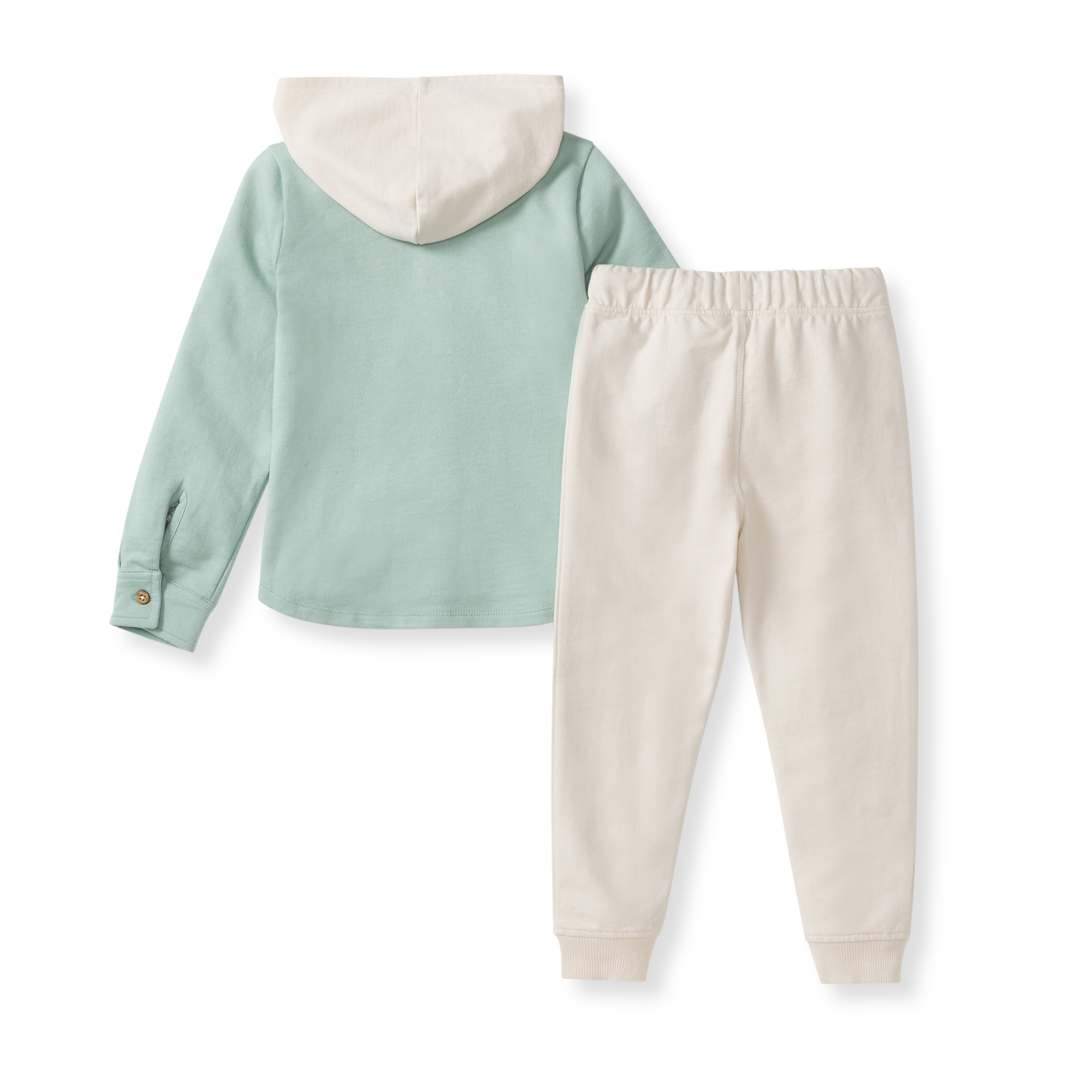 Burt's Bees Organic Cotton Toddler Hooded Shirt & Pants Set