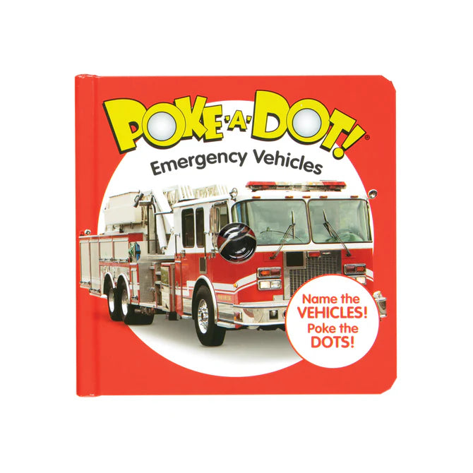 Melissa & Doug Poke-a-Dot: Emergency Vehicles Board Book