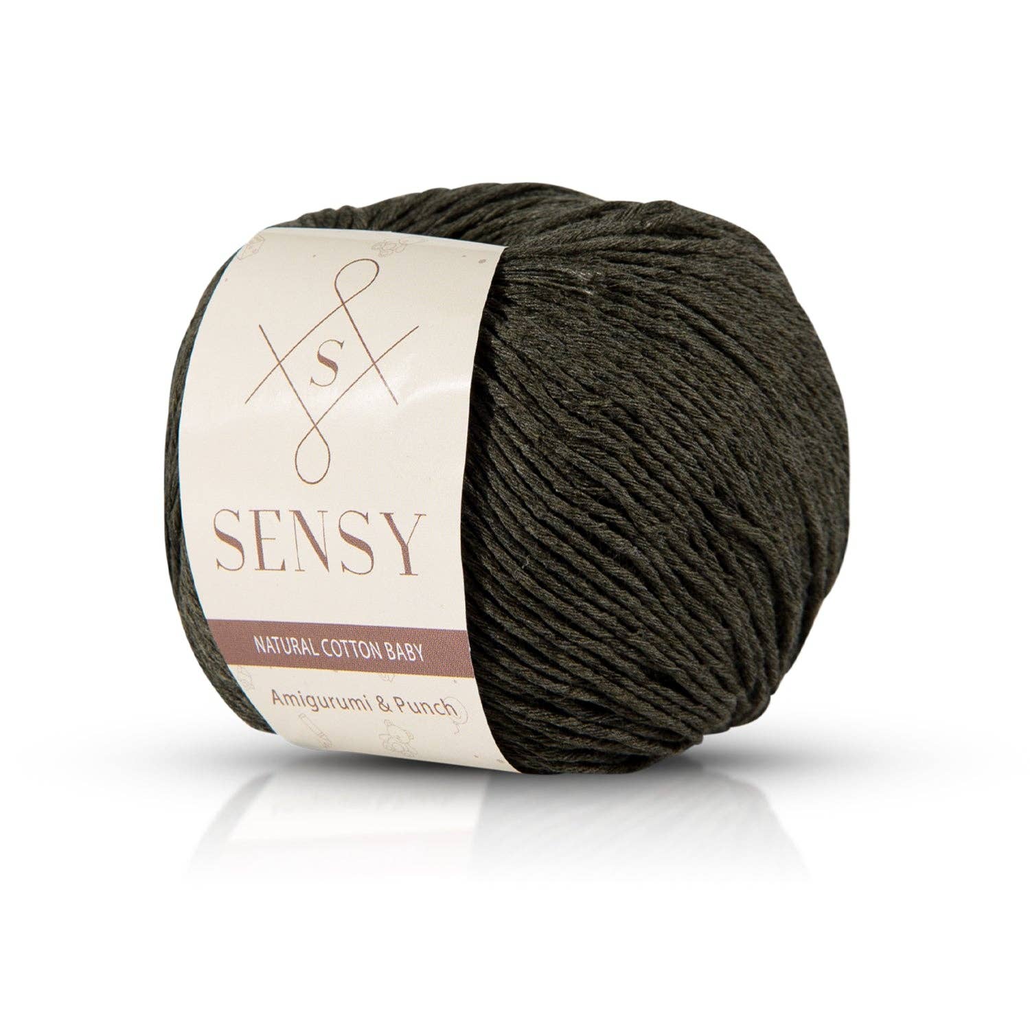 Sensy Premium Natural Baby Cotton 100% Cotton Yarn for Amigurumi Knitting and Crochet