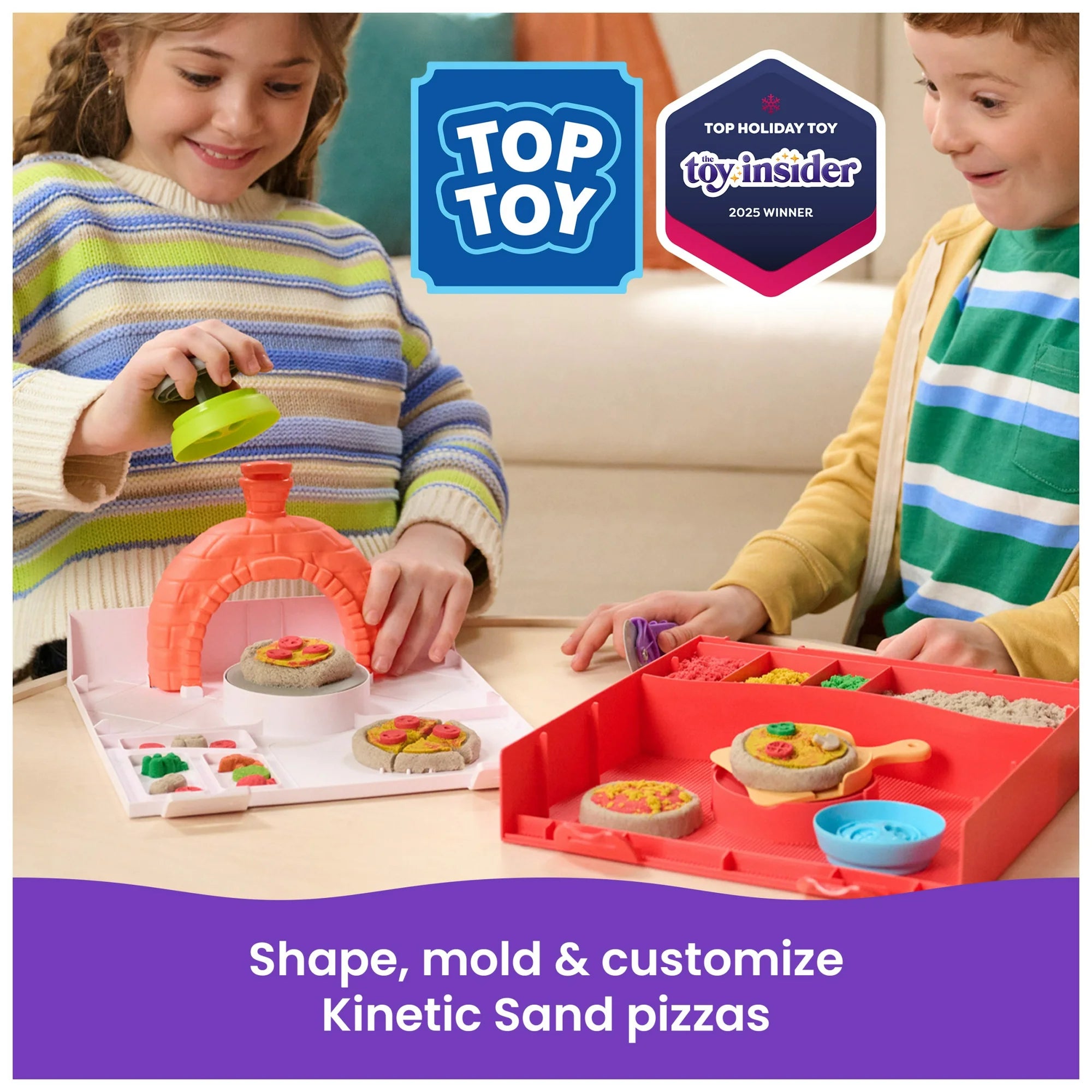 Kinetic Sand Squish Pizza