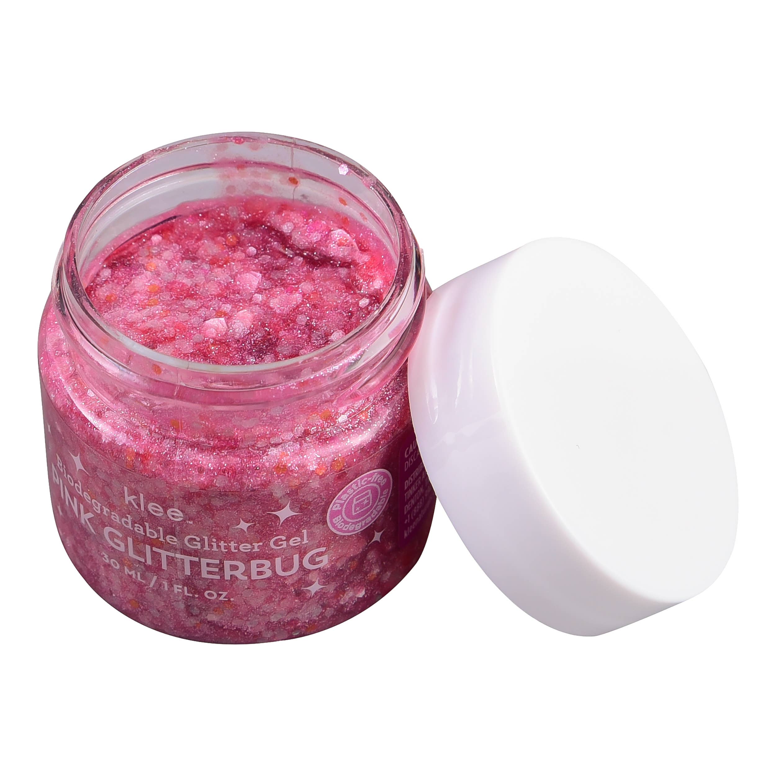 Klee Pink Glitterbug Biodegradable Glitter Gel, 1 oz