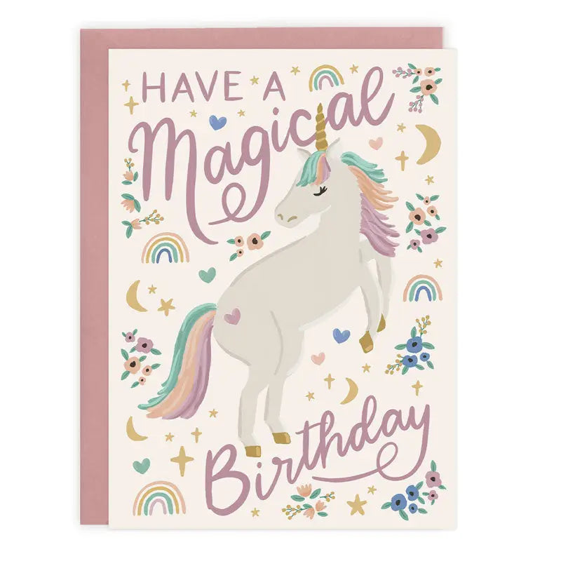 Unicorn - Birthday Card